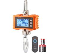 VEVOR Balance industrielle suspendue, 1000 kg, balance à grue numérique robuste avec télécommande, balance de charge, boîtier en fonte d'aluminium, écran LCD de haute précision pour la construction, l