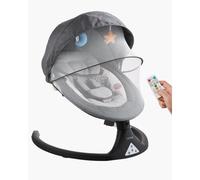 Balançoire bébé VEVOR, balançoire bébé à 5 vitesses, 3 sièges, télécommande, Bluetooth, 10 berceuses et moustiquaire, convient aux nouveau-nés de 0 à 9 mois/0 à 9 kg