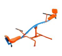 VEVOR Balançoire à Bascule, Capacité de Charge 136 kg, avec Poignées Confortables, Sièges à Dossier, Larges Pieds de Support, Équipement de Jeu Extérieur Rotation à 360°, pour 2 Enfants 3 Ans et Plus