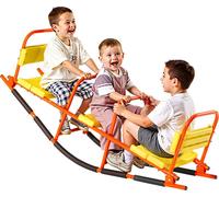 VEVOR Balançoire pour enfants, capacité de charge 90 kg, balançoire à bascule en métal avec poignées, balançoire carrousel pour enfants à partir de 3 ans, balançoire de jardin pour l'extérieur, pelous