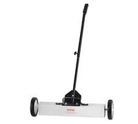 VEVOR Balayeuse Magnétique 22,6 kg Balai Magnétique à Manche Télescopique 77-113 cm Outil de Ramassage à Aimant 745 mm avec Roues Collecteur Pièces Métalliques pour Nettoyage Atelier Garage Chantier