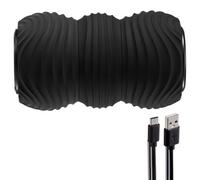 VEVOR Balle de massage vibrante en forme d'arachide, rouleau de massage électrique à double crosse avec 4 intensités, rechargeable pour le soulagement des muscles, la récupération après l'exercice