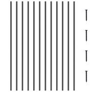 VEVOR Balustre en métal pour escalier broches en aluminium 1118 x 13 mm 31 PCS