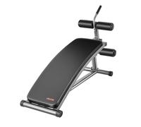 VEVOR Banc à Abdominaux pour Sit Up, Banc de Musculation Abdominal Incurvé avec Poignée de Crunch Inversée, Hauteurs Réglable à 6 Niveaux, en Acier Robuste, Charge 272 kg, pour Domicile Gym Fitness