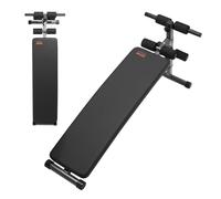 VEVOR Banc à Abdominaux pour Sit Up, Banc de Musculation Abdominal Incurvé et Pliable, Hauteurs Réglable à 5 Niveaux, en Acier Robuste, Grande Capacité de Charge 226 kg, pour Domicile Gym Fitness