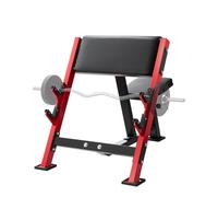 VEVOR Banc à Biceps Charge Maximale 300 kg, Pupitre à Biceps pour Entraînement avec Haltères et Barre d’Haltères, Banc de Musculation Fitness Réglable, avec Supports de Barre, pour Salle de Sport