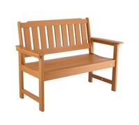 VEVOR Banc de jardin banquette d'extérieur 128 cm plastique couleur bois naturel