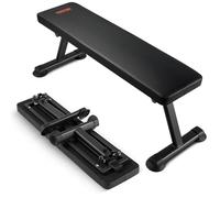 VEVOR Banc de musculation pliable, banc plat d'entraînement, capacité de charge extrême 454 kg, pour l'entraînement complet du corps, la musculation polyvalente et l'exercice des muscles abdominaux