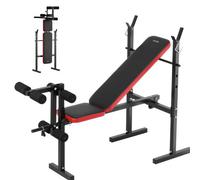 VEVOR Banc de Musculation Réglable et Pliable Capacité 172,4kg pour Domicile Gym
