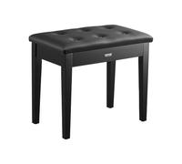 VEVOR Banc de Piano 560x350x485 mm Tabouret de Piano avec Coussin Rembourré Haute Densité, Banquette Siège de Piano en Bois, Compartiment de Banc de Rangement pour Livres de Musique, Chambre à Coucher