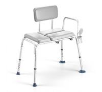 VEVOR Banc de Transfert Baignoire Capacité 226,8 kg, Sièges de Douche Antidérapant, Banc d’Accès au Bain avec Siège Rembourré, Accoudoir et Dossier Réversible, pour Personnes Âgées et Handicapées