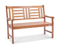 VEVOR Banc d'extérieur, 122 cm, Banquette de Jardin en Bois pour l'extérieur, jusqu'à 318 kg de Charge, Banc de Jardin extérieur avec Dossier et accoudoirs, Banc de terrasse pour Jardin, Parc, Cour