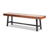 VEVOR Banc d'extérieur banquette de jardin en bois pied en métal 160 cm 226,8 kg