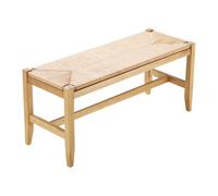 VEVOR Banc en rotin banc d'entrée en bois pour salon cuisine 1015 x 380 x 455 mm