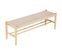 VEVOR Banc en rotin banc d'entrée en bois pour salon cuisine 1210 x 363 x 427 mm