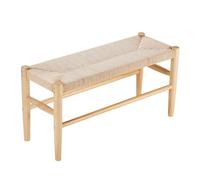 VEVOR Banc en rotin banc d'entrée en bois pour salon cuisine 800 x 300 x 402 mm