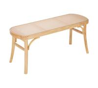 VEVOR Banc en rotin banc d'entrée en bois pour salon cuisine 1100 x 368 x 468 mm