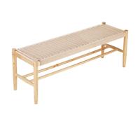 VEVOR Banc en rotin banc d'entrée en bois pour salon cuisine 1210 x 363 x 427 mm