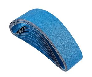 VEVOR Bande Abrasive, 100 x 915 mm, Bande de Ponceuse, 2 de Chaque Grain 40, 60, 80, 120, 240, 10 PCS Bandes Abrasives Mixtes en Zircone pour Ponceuses à Bande, Polissage de Métaux, Acier Inoxydable