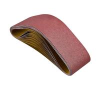 VEVOR Bande Abrasive, 152 x 1219 mm, Bande de Ponceuse, Grain 80, Lot de 10 Bandes Abrasives en Oxyde d'Aluminium pour Ponceuses à Bande, Travail Ponçage du Bois, Acier, Aluminium, Métaux Non Ferreux