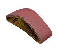 VEVOR Bande Abrasive, 152 x 1219 mm, Bande de Ponceuse, Grain 80, Lot de 10 Bandes Abrasives en Oxyde d'Aluminium pour Ponceuses à Bande, Travail Ponçage du Bois, Acier, Aluminium, Métaux Non Ferreux