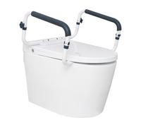 VEVOR Barre d'Appui pour WC Largeur Réglable 410-510 mm Cadre Toilette Sécurisé en Acier Charge 136 kg Installation Facile pour Sécurité des Handicapés Femmes Enceintes Personnes Âgées Salle de Bain