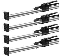 VEVOR Barre de Calage 4PCs, Barre d'Arrimage à Cliquet Réglable de 226 à 264,2 cm, Barre Stabilisatrice de Chargement en Acier Robuste avec Capacité de 140 kg, pour Lit de Camion Fourgon, Remorque