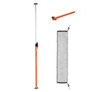 VEVOR Barre de chargement à cliquet réglable, 101-185 cm, stabilisateur de chargement en acier robuste avec filet de rangement et barre de séparation, tige de verrouillage de charge télescopique SUV