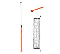 VEVOR Barre de Chargement à cliquet réglable, 101-185 cm, stabilisateur de Chargement en Acier Robuste avec Filet de Rangement et Barre de séparation, Tige de Verrouillage de Charge télescopique SUV