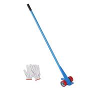 VEVOR Barre de Levier 4 T Lève Meuble Lourd à Roulettes Barre de Levage 152,4 cm Outil de Déménagement en Acier au Carbone Q235 avec Paire de Gants pour Soulever Palettes de Marchandises Charge Lourde