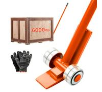 VEVOR Barre de Levier à Roulettes 2994 kg Barre Lève Meuble sur Roues 152,4 cm pour Manutention de Palettes, Charges Lourdes, Blocs de Béton, Équipements, avec Poignée en Acier au Carbone, Lot de 2