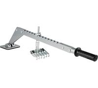Bestauto Outil de Débosselage Extracteur de Bosse Réparation de Bosse Débosselage Carrosserie sans Peinture Kit avec 6 Crochets à Griffes en Aluminium pour Carrosserie Voiture (62,5CM)