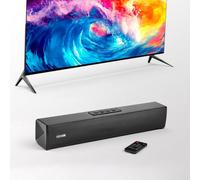 VEVOR Barre de Son pour Smart TV 2.0 Canaux, Compacte 45 cm, Enceinte TV Home Cinéma Projecteur, Connexion Bluetooth AUX, avec Télécommande, Système de Son Surround Stéréo 80 W pour PC, Téléviseur