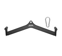 VEVOR Barre de Tirage Musculation en V 58,5 cm, Accessoires pour Machine à Poulie en Acier Massif et Caoutchouc, Poignée de Tirage pour Entraînement de Force du Dos et Triceps, pour Gym Domicile