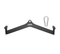 VEVOR Barre de Tirage Musculation en V 58,5 cm, Accessoires pour Machine à Poulie en Acier Massif et Caoutchouc, Poignée de Tirage pour Entraînement de Force du Dos et Triceps, pour Gym Domicile