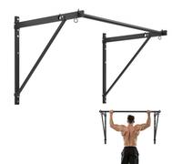 VEVOR Barre de traction, 1276 mm, barre de fitness murale, profondeur réglable de 55 ou 76 cm, en acier robuste, charge de 200 kg, station d'entraînement pour tractions, pour salle de sport à domicile