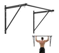 VEVOR Barre de traction, 1276 mm, barre de fitness murale, profondeur réglable de 55 ou 76 cm, en acier robuste, charge de 200 kg, station d'entraînement pour tractions, pour salle de sport à domicile