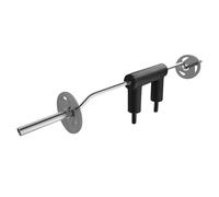 VEVOR Barre d'Haltères Longueur 221 cm Ø 32 mm Barre de Musculation Capacité 675 kg avec 2 Poignées Rembourrage en Mousse sur Épaules pour Entraînement de Squat Flexion sur Jambes Fitness Gym Domicile