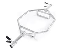 VEVOR Barre Hexagonale pour Disque de 5 cm, Trap Bar Charge 360 kg, Poignée Moletée, Barre de Musculation Fitness pour Squats, Soulevés de Terre, Haussement d'Épaules, Haltérophilie, Gym, Argent