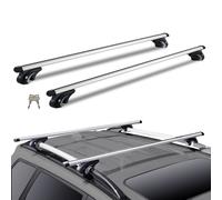 VEVOR Barres de toit universelles 135 cm – Aluminium, réglables avec verrous, pour rails surélevés
