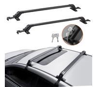 VEVOR Barre de toit universelle, 70 kg, aluminium épais, réglable avec serrure, pour SUV