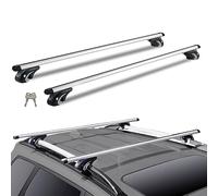 VEVOR Barres de Toit Transversales Universelles 2PCs Verrouillables en Alu | Galerie de Toit Compatible avec Rails Latéraux 190-1180 mm de Largeur Voyage, Charge 90,7 kg, Porte-Bagages Voiture Durable