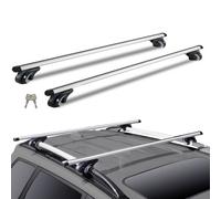 VEVOR Barres de Toit Transversales Universelles 2PCs Verrouillables Porte-Bagages Voiture en Aluminium Charge 90,7 kg Galerie de Toit Compatible avec Rails Latéraux 190-1180 mm de Largeur Voyage