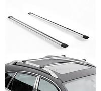 VEVOR Barres Transversales de Toit Charge 100 kg, Barre Porte Bagages 135 cm, pour Panier Porte-bagages Galerie Camping Voyage, en Alliage d'Aluminium, Barres Seulement, Pieds de Fixation Non Inclus