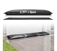 VEVOR Barrière Anti-inondation Activée par l'Eau, Sacs d’Inondation Lot de 6PCs 83x43 cm, Barrière Absorbante l’Eau Réutilisable, Dispositif de Protection pour Porte, Sous-sol, Garage, Maison