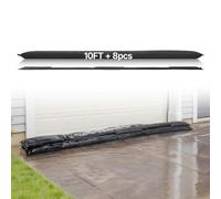 VEVOR Barrière Anti-inondation Activée par l'Eau, Sacs d’Inondation Lot de 8PCs 305x21 cm, Barrière Absorbante l’Eau Réutilisable, Dispositif de Protection pour Porte, Sous-sol, Garage