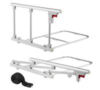 VEVOR Barrière de lit pliable pour personnes âgées, 700 mm, rail de sécurité de lit d'hôpital, avec sangle de fixation, hauteur réglable, en métal haute résistance, poignée de protection pour patients