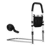 VEVOR Barrière de lit pour Personnes âgées, Barre d’Appui pour lit, avec Main Courante en PU, Hauteur réglable, Tube en Acier au Carbone Haute résistance, Rampe d'assistance de Chevet pour Patients