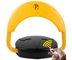 VEVOR Barrière de Parking Rabattable, Verrou de Stationnement avec Télécommande Distance 15m, Système d'Alarme Intelligent Intégré Serrure de Stationnement, Protéger Espace Privé, Commercial