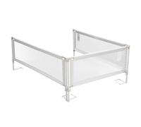VEVOR Barrière de Sécurité de Lit Enfants, 3 Côtés, Barrière de Lit pour Tout-Petits, Tube Fer Renforcé, Tissu Oxford, Hauteur Réglable 68-89 cm, pour Lits Taille Queen, Épaisseur de Matelas 5-27 cm